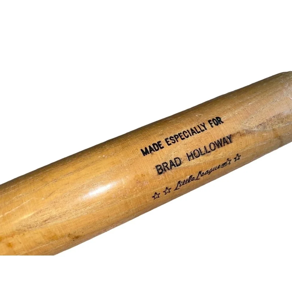 Vintage‎ BRAD HOLLOWAY Powerized Louisville Slugger 125J Wood Baseball Bat